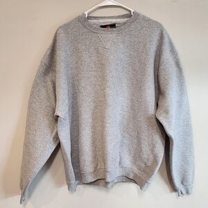 Vintage Members Mark 2XL Men's Sweat Shirt Grey Top Y2k Baggy Sweatshirt